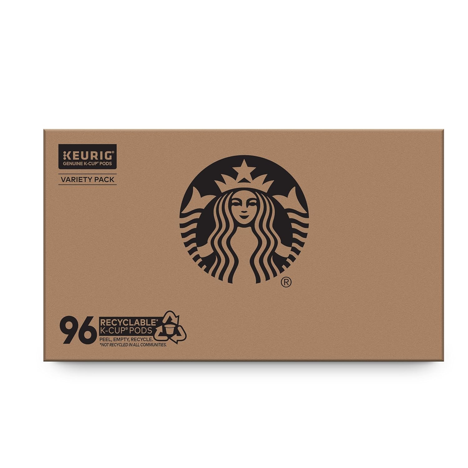 Starbucks K-Cup Coffee Pods - Medium Roast Variety Pack | 100% Arabica, 96 Pods for Keurig Brewers