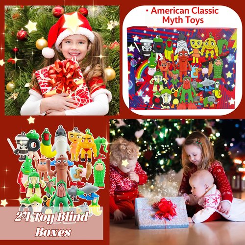 Advent Calendar 2026 for Kids,24 Days of Surprise Countdown Calendar with 24pcs figurines for Boys & Girls,Gifts for Valentine's Day Easter, Fun Christmas Party Favors for Kids