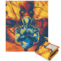 Northwest Deadpool Silk Touch Sherpa Throw Blanket, 50" x 60", Dead and Shred
