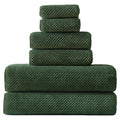 Akzpe 30x60 Inches Extra Large Bath Towels Set Super Soft Absorbent Luxury Microfiber Towels for Bathroom(Olive Green, 6PCS)