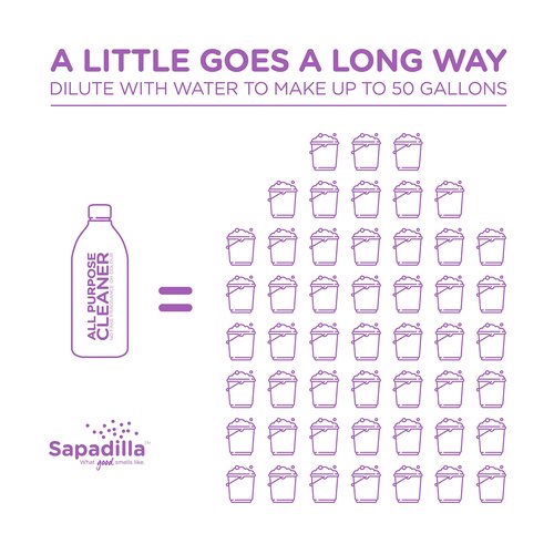 Sapadilla Sweet Lavender + Lime Biodegradable All-Purpose Cleaner Concentrate, 25 Ounce