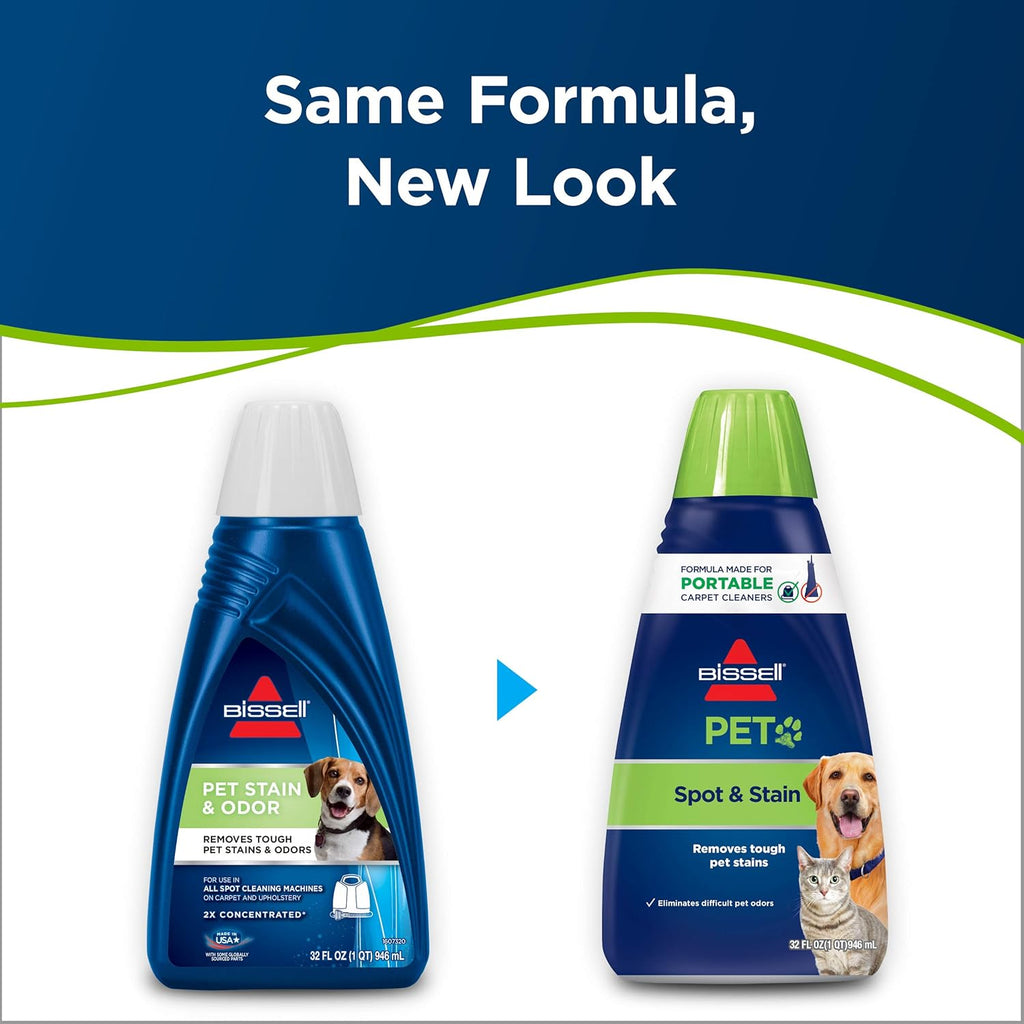 Bissell 74R7 Portable Pet Stain & Odor Machine Formula - 32 Ounce for Effective Cleaning