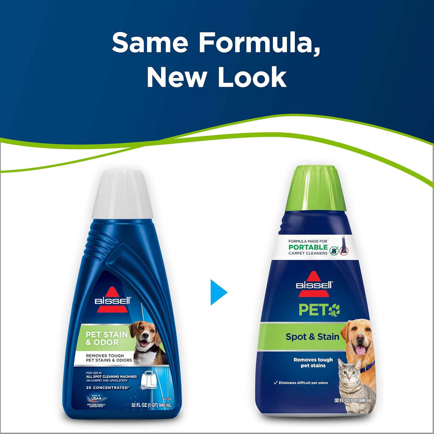 Bissell 74R7 Portable Pet Stain & Odor Machine Formula - 32 Ounce for Effective Cleaning