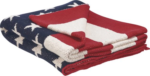 Primitives by Kathy Throw Blanket - American Flag, from Our Patriotic Collection
