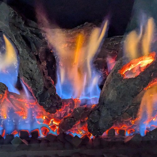 Midwest Hearth Ceramic Embers for Gas Fireplace (1-lb Bag, Black)