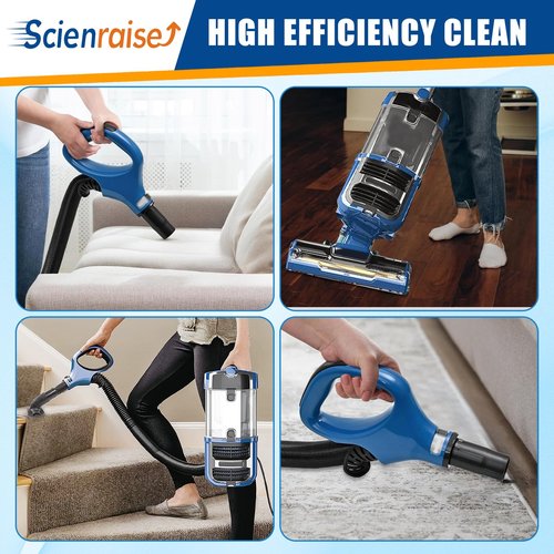 Scienraise ZU560 Vacuum Hose Handle Replacement for Shark Navigator Rotator Lift-Away Upright Vacuum Models ZU560 Blue ZU561 ZU562 UV725 Gray CU520 UV650 ZU560C ZU561QBL Vacuum Replacement Parts