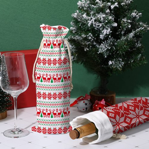Shappy Sublimation Wine Bag Canvas Wine Bags with Drawstrings Blank Wine Bags Reusable for DIY Wedding Nurse Graduation Physician Assistant Gifts Birthday Anniversary Present Law Student(50 Pieces)