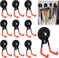 ULIBERMAGNET Heavy Duty Magnetic Garage Hooks - 10 Pack Strong Hooks for Tools & Storage | Orange