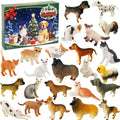 Animals Advent Calendar 2025 - 24 Days of Cat & Dog Figurines | Christmas Countdown for Kids & Adults