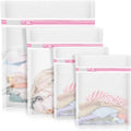 Mesh Laundry Bags by 4Pcs - Delicate Lingerie Wash Bags for Travel & Toy Storage | 1 Large, 1 Medium, 2 Small