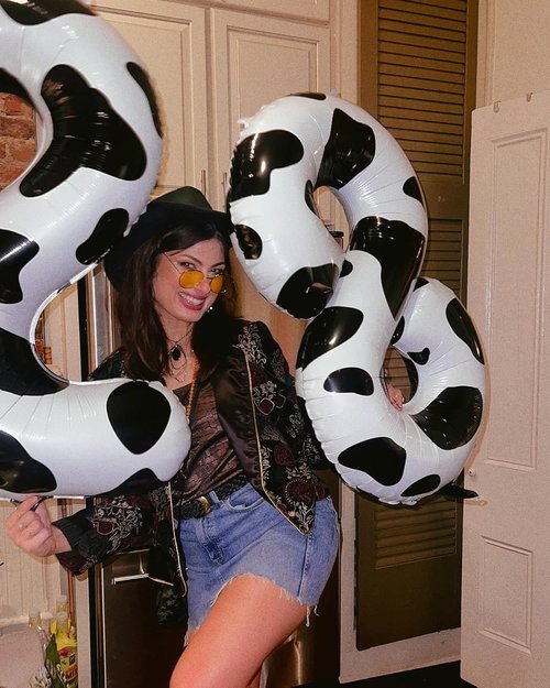 Cow Print 7 Balloon - 40 Inch Birthday Party Decoration for 7th Birthday Celebration