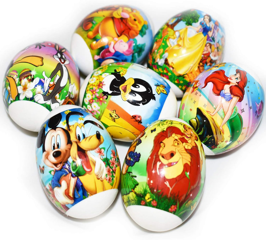 Skiennix Easter Egg Decorating Kit - Heat Shrink Sleeve Wraps & Stickers - Decorate 7 Eggs with Fun Designs