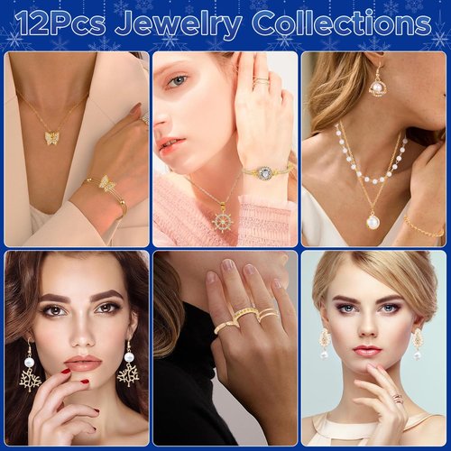 Self Care Advent Calendar 2025 for Teen Girls Adult Women, 24 Day Gold Jewelry Advent Calendar and Relaxing Spa Gifts Christmas Countdown Gifts for Wife Girlfriends Daughter