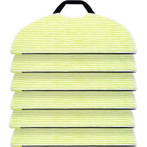 6 Pack Mop Pad for Shark AV2610WA / RV2620WD / RV2610WA / RV2410WD Robot Vacuum, Microfiber Sonic Mopping Pad Replacement Accessory