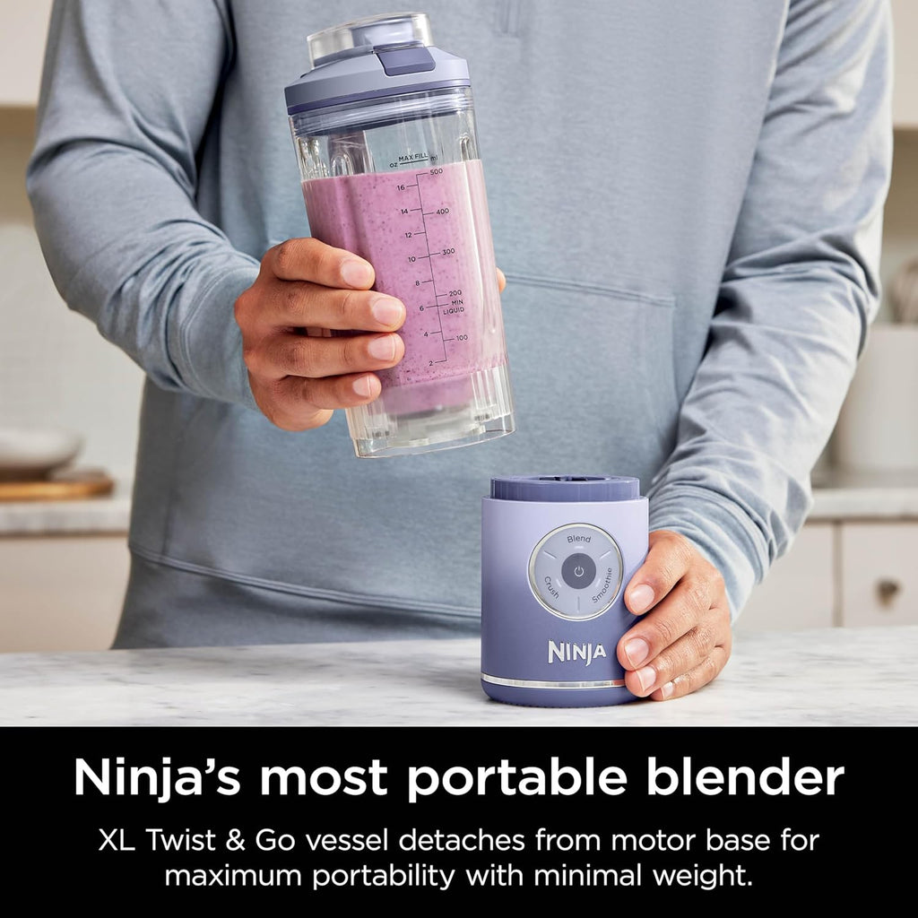 Ninja BC251LD Blast Max Cordless Blender - Smoothies & Ice Crush, 22 oz. Twist & Go Vessel, Lavender
