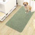 OLANLY Dog Door Mat - Absorbent Non-Slip Chenille Mat for Muddy Paws | 40x24 Sage Green, Quick Dry