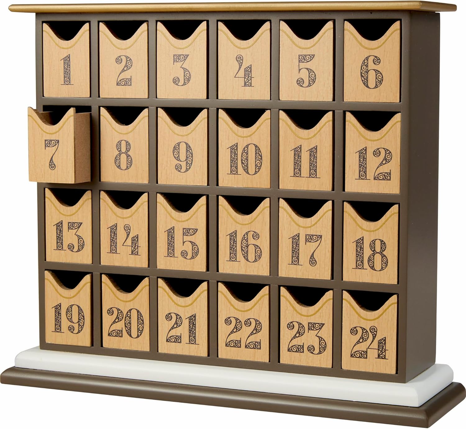 Precious Moments Countdown to Christmas Advent Calendar - Wooden Holiday Set with Storybook & Figurines | 251438