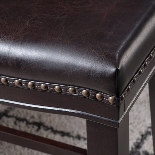 Christopher Knight Home Kainu Counter Stool, Brown + Dark Brown