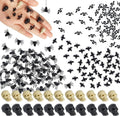 Hiawbon Mini Plastic Skull Heads - Realistic Halloween Figurines for Fairy Garden | Set of 5