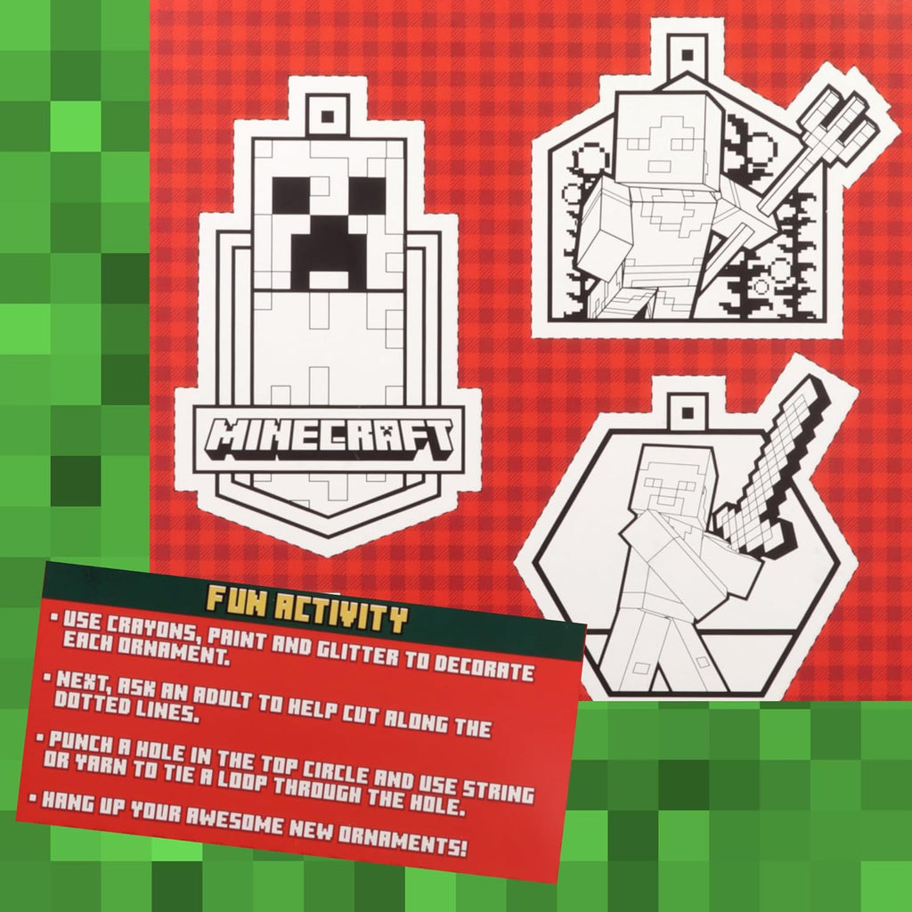 2025 Minecraft Advent Calendar - 24-Day Holiday Countdown with Chocolate Treats - 1.76 Ounce
