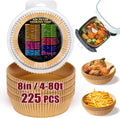 Ninja Air Fryer Liners - Non-Stick Parchment Paper for 4-8QT Baskets | 225 PCS Round Liners