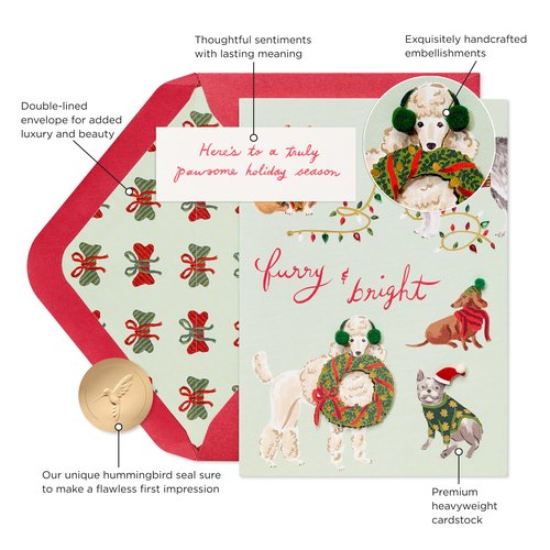 Papyrus Romantic Holiday Card for Significant Other, Perfect for Couples & Anniversary (Warm and Fuzzy Feels)