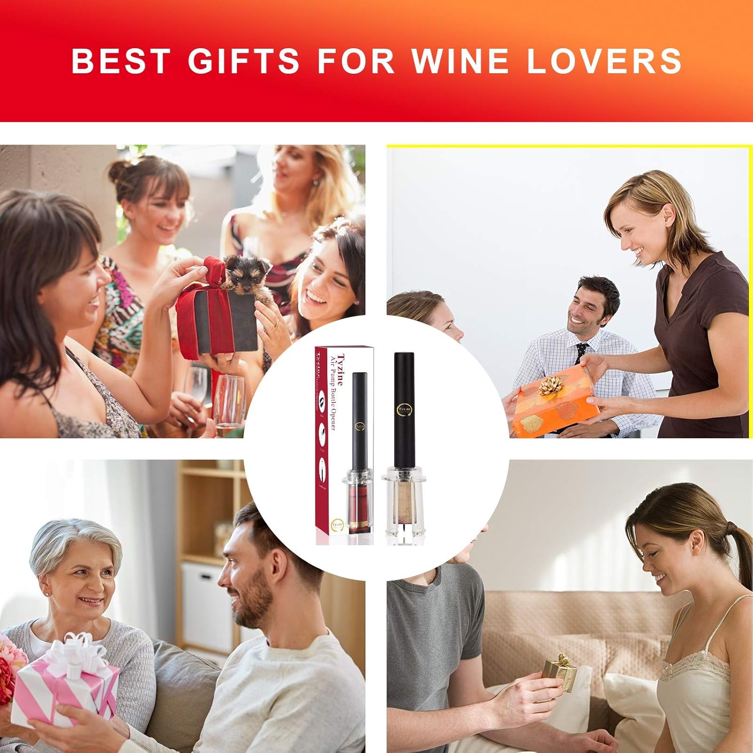 Wine Air Pressure Pump Bottle Opener Set With Foil Cutter,Simple Wine Pump Cork Remover Corkscrew,Efficient Corkscrew Bottle Opener,Easy Screw Out Tool,Great For Wine Lovers,Perfect Wine Gift.