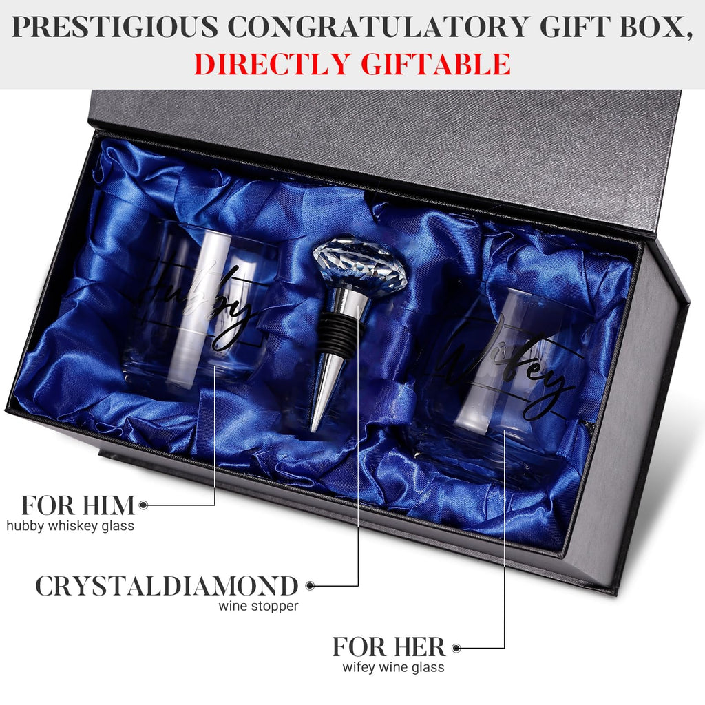 Wedding Gifts for Newlywed 2026, Unique Engagement Wedding Gifts for Newlywed Mr and Mrs Him and Her, Novel Couple Wishes for Couples