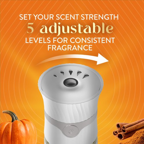 Air Wick Plug In Scented Oil Refill, Infused with Essential Oils, Plug In Air Fresheners for Home, Fall Scent, Fall Décor, Harvest Pumpkin & Spice, 5 ct