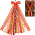 YKW 27" Fall Ribbon Wreath Bow - Large Autumn Decor with Metal Clip for Thanksgiving | 12 Layers