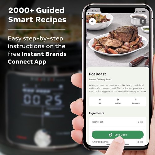 Instant Pot Pro Plus Wi-Fi Smart 10-in-1 Pressure Cooker - 6 Quart with App & 800+ Recipes