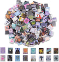 Skiennix Miniature Book Set - 300 Pcs Anxiety Bookshelf Decor | 1:12 Dollhouse Accessories