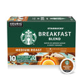 Starbucks K-Cup Coffee Pods - Medium Roast Breakfast Blend for Hot or Iced Coffee | 10 Pods