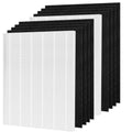 D360 Replacement Filter D3 Compatible with Winix D360 Air Purifier, Replaces for Winix 1712-0101-02, 2 HEPA Filters and 8 Activated Carbon pre-filters