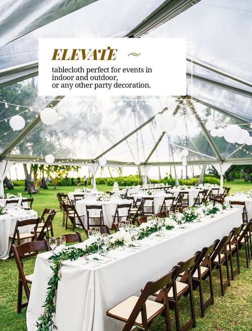 Pesonlook 8 Packs 90 x 156 Inch Tablecloth, White Polyester Table Cloth for 8ft Rectangle Tables, Stain and Wrinkle Resistant Washable Fabric Table Cover for Wedding Banquets Parties Buffet Dining