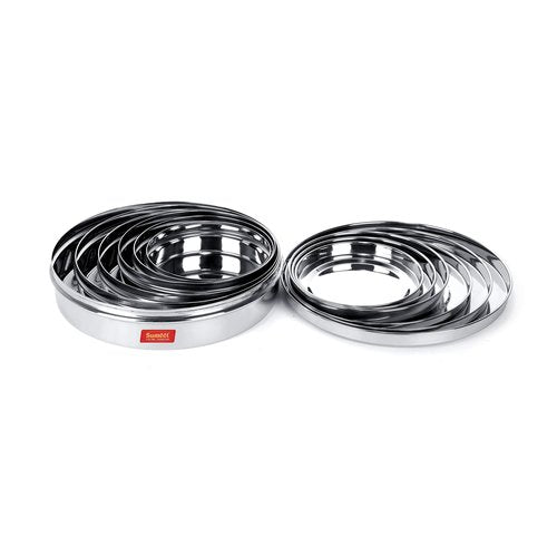 Sumeet Stainless Steel Containers Set- 300ML,480ML, 600ML, 700ML,900ML, 1200ML, 6 Pieces