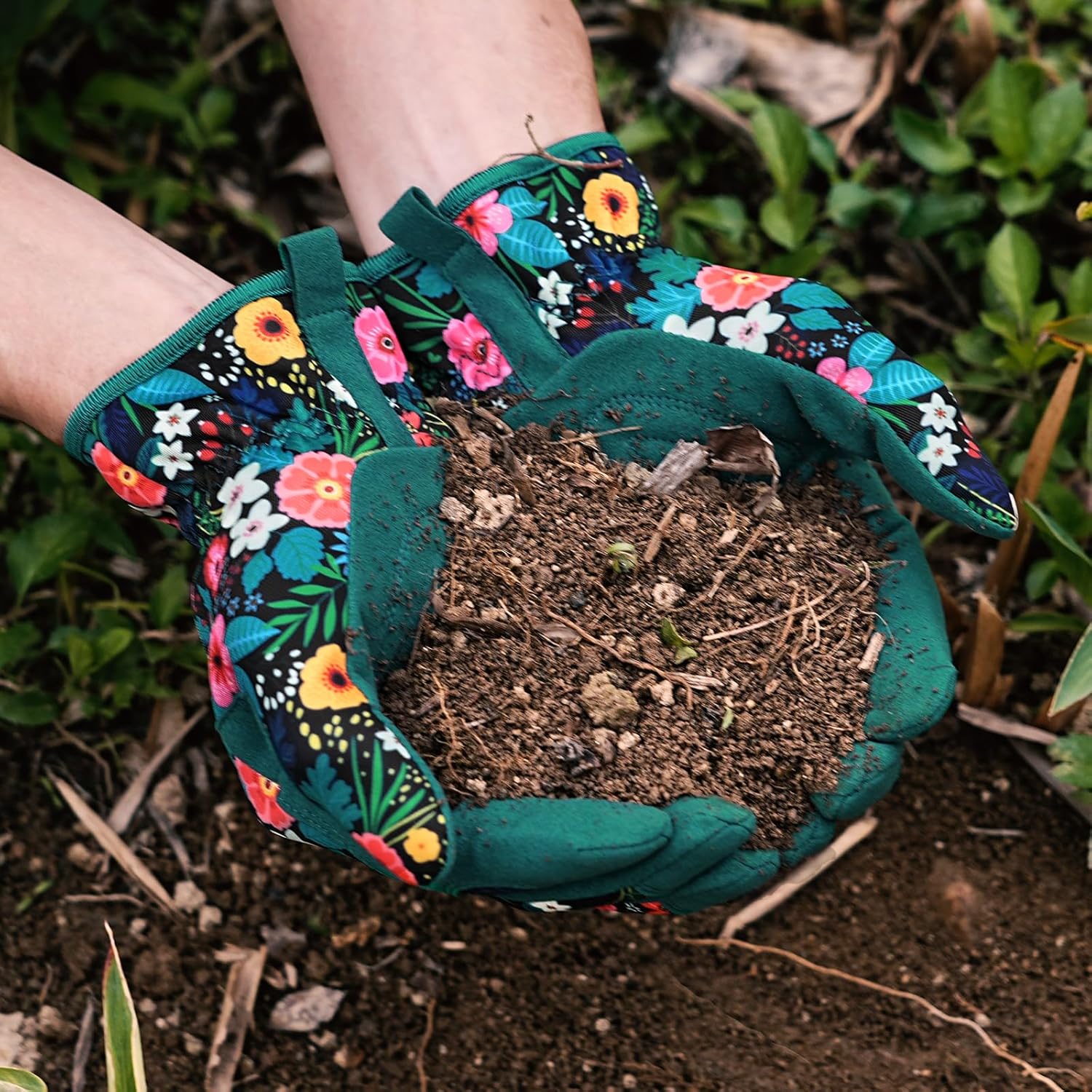 Trifabricy Gardening Gloves - Breathable Leather, Thorn-Proof & Puncture-Resistant | Women's Size