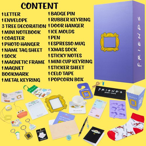 Get Trend Friends TV Show Advent Calendar 2025 for Women, Men, Christmas Countdown Calendar with 24 Days of Surprises, Funny Gifts for Adults