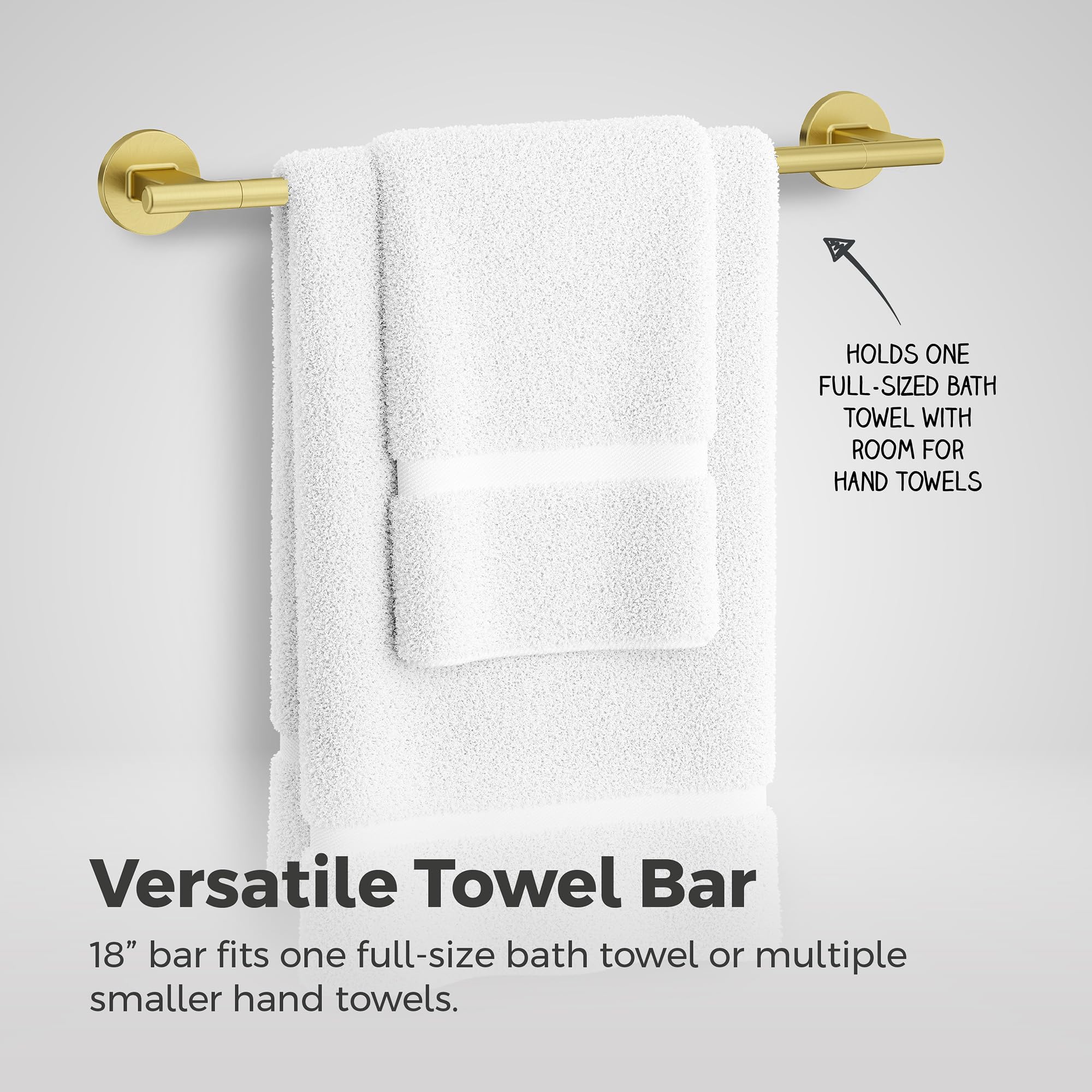 Pfister Capistrano Towel Hook, Bathroom Towel & Robe Hook, Wall-Mounted, Screw-in, Brushed Gold Finish