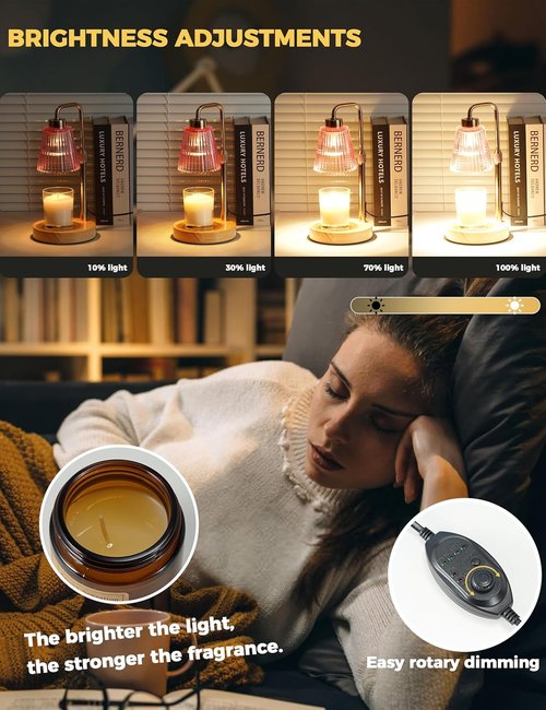 GODONLIF Candle Warmer Lamp - Dimmable with Timer | Perfect Birthday & Housewarming Gift for Women