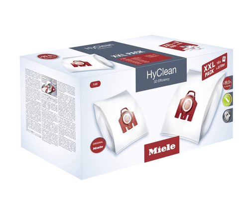 Miele 10408420 XXL Pack HyClean 3D FJM, Vacuum Cleaner Bags, Reliably Keeps Dust inside the Vacuum Cleaner