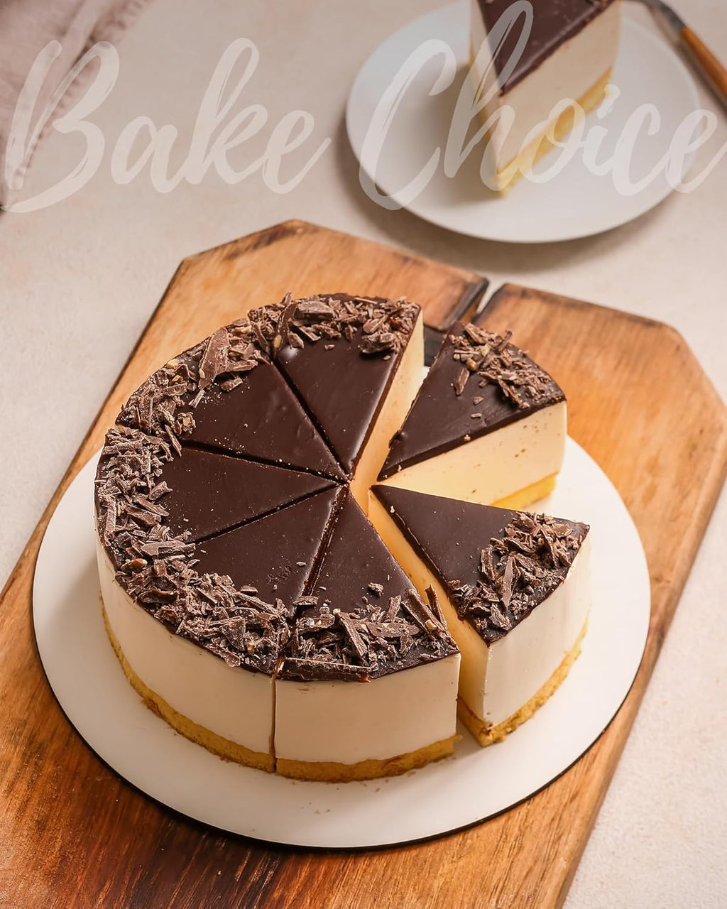 Bake Choice 10-Inch Round Cake Boards - 7 Pack Food-Grade, Waterproof & Oil-Proof Corrugated Bases