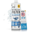 ACTIVE Spa Hot Tub Filter Cleaner - Natural 32oz Soaking Solution for Prolonging Cartridge Life