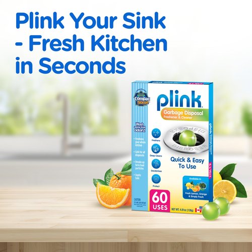 Compac Home Plink Garbage Disposal Cleaner and Deodorizer 60ct VALUE PACK - Assorted Scents
