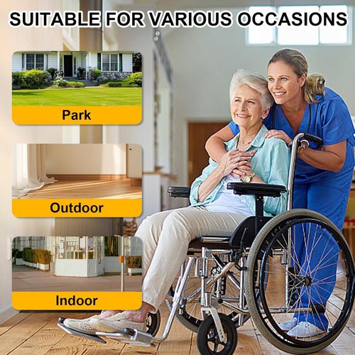 2 PCS 6 Inch Rollator Replacement Wheels Replacement Wheelchair Wheels Anti-Slip Durable