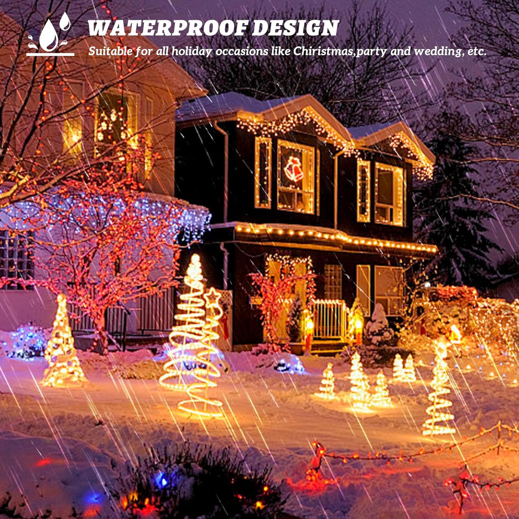 Skiennix 33ft 100 LED Fairy String Lights - Waterproof Warm White Twinkle Lights for Indoor & Outdoor Decor