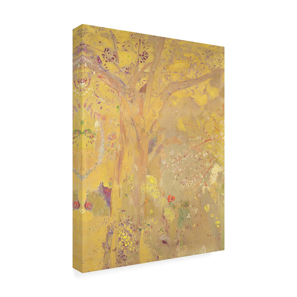 Trademark Fine Art Yellow Tree 1900 Artwork by Odilon Redon, 24 by 32-Inch