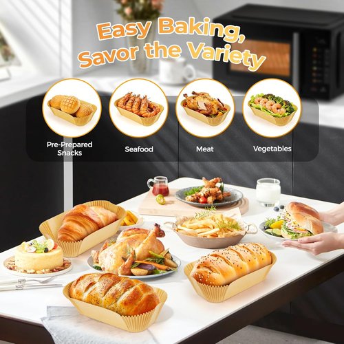 Loaf Pan Liners - 155 Pcs Non-Stick Disposable Parchment Paper for Easy Cleanup | 9x5 Inch for Sourdough, Cakes & Breads
