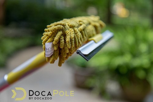 DOCA Telescoping Pole Attachment - Extension Pole for Cleaning, Feather Duster, Window Washing Kit, Paint Roller, Window Squeegee - High Reach Extendable Kit for Indoor & Outdoor - Squeegee Scrubber