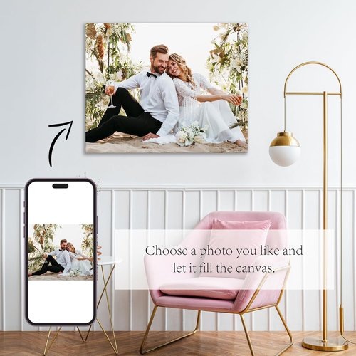 Cara Nonna Custom Canvas Prints - Personalized Photo Wall Art | Framed 11x14 Picture Gift